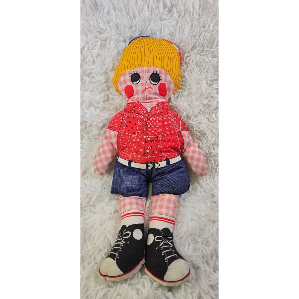 Cut 'N Sew" Fabric Sad Boy Rag Doll